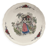 Large Sarreguemines Obernai model pie or cake dish