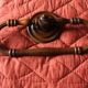 Large old wooden towel rack