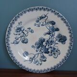 Assiette plate Gien Capucines Terre de fer