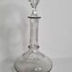 Baccarat crystal gondola decanter, flat ribs, Art Deco 1907
