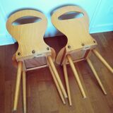 Paire de chaise baumann modèle fourmi enfant