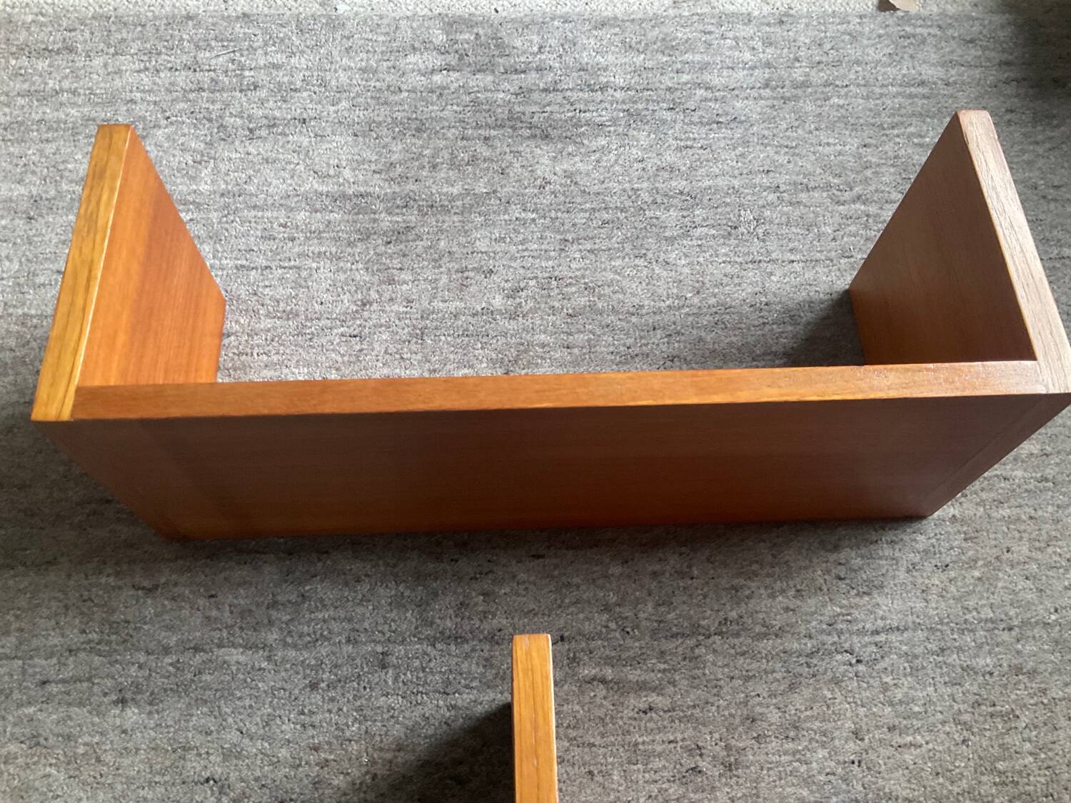 Pair of Scandinavian teak shelves from the 60s