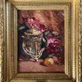 Painting hst/p attr. constant louche (1880-1965) "orientalist still life"