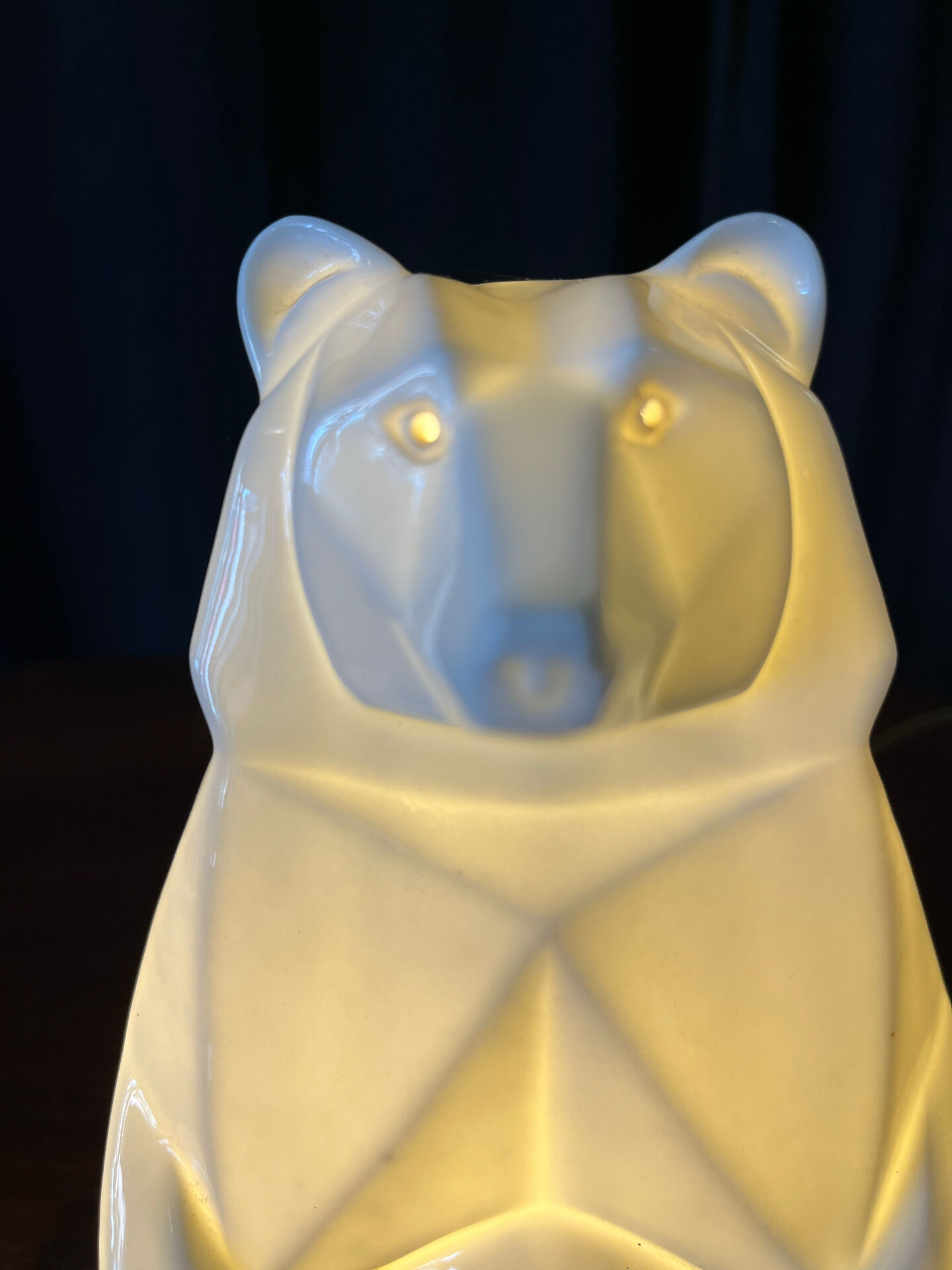 Petite lampe Art Déco ours polaire