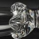 Daum France Sorcy model vase in sculpted clear crystal, height 14.5 cm