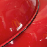 Day blind enamelled red industrial lamp