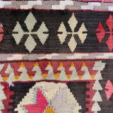 Ancien chemin de kilim étroit turc 122x51 cm shabby chic, kelim vintage