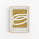 Abstract beige giclee print, 50x70cm