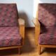Pair of armchairs 1960 Solid oak - Scandinavian style