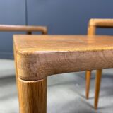 H.W. Klein. Bramin, three set tables/side tables, oak, 1960s, Denmark