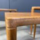 H.W. Klein. Bramin, three set tables/side tables, oak, 1960s, Denmark