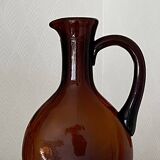 Amber Glass Pitcher