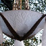 Lustre en laiton Muller frères Luneville 1920/1930