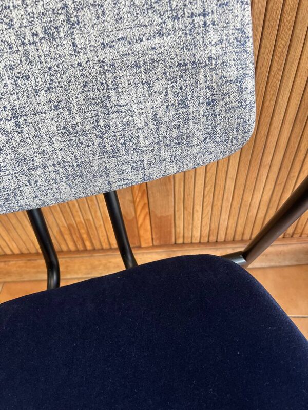 Fauteuil Stella en métal et tissu