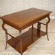 Table basse en acajou brun Art Nouveau du début du 20e siècle, années 1950