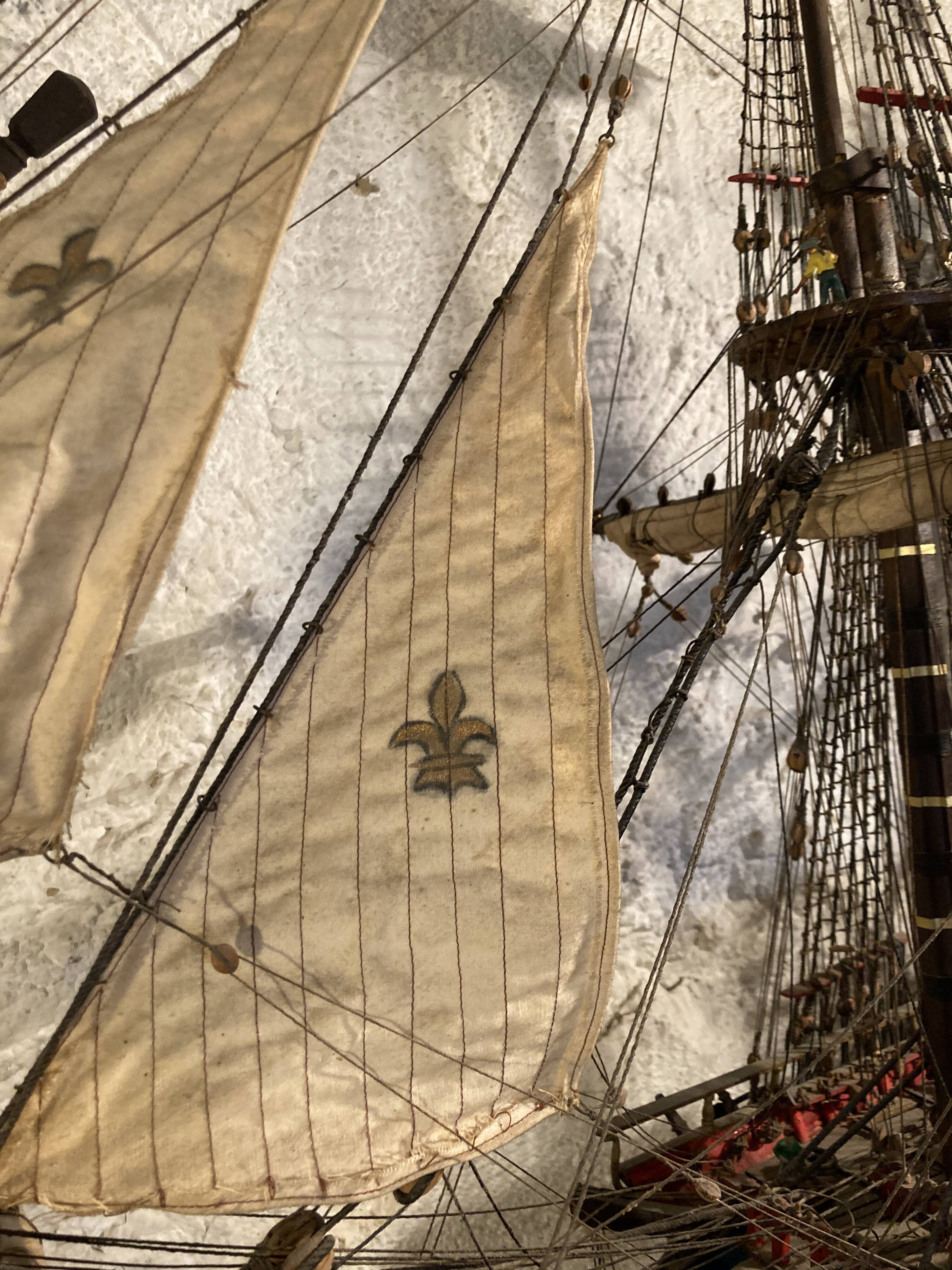 Model of a Royal Navy ship