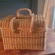 Rattan suitcase 70's