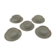 Tea service 5 cups and cups - Porcelain de Lourioux