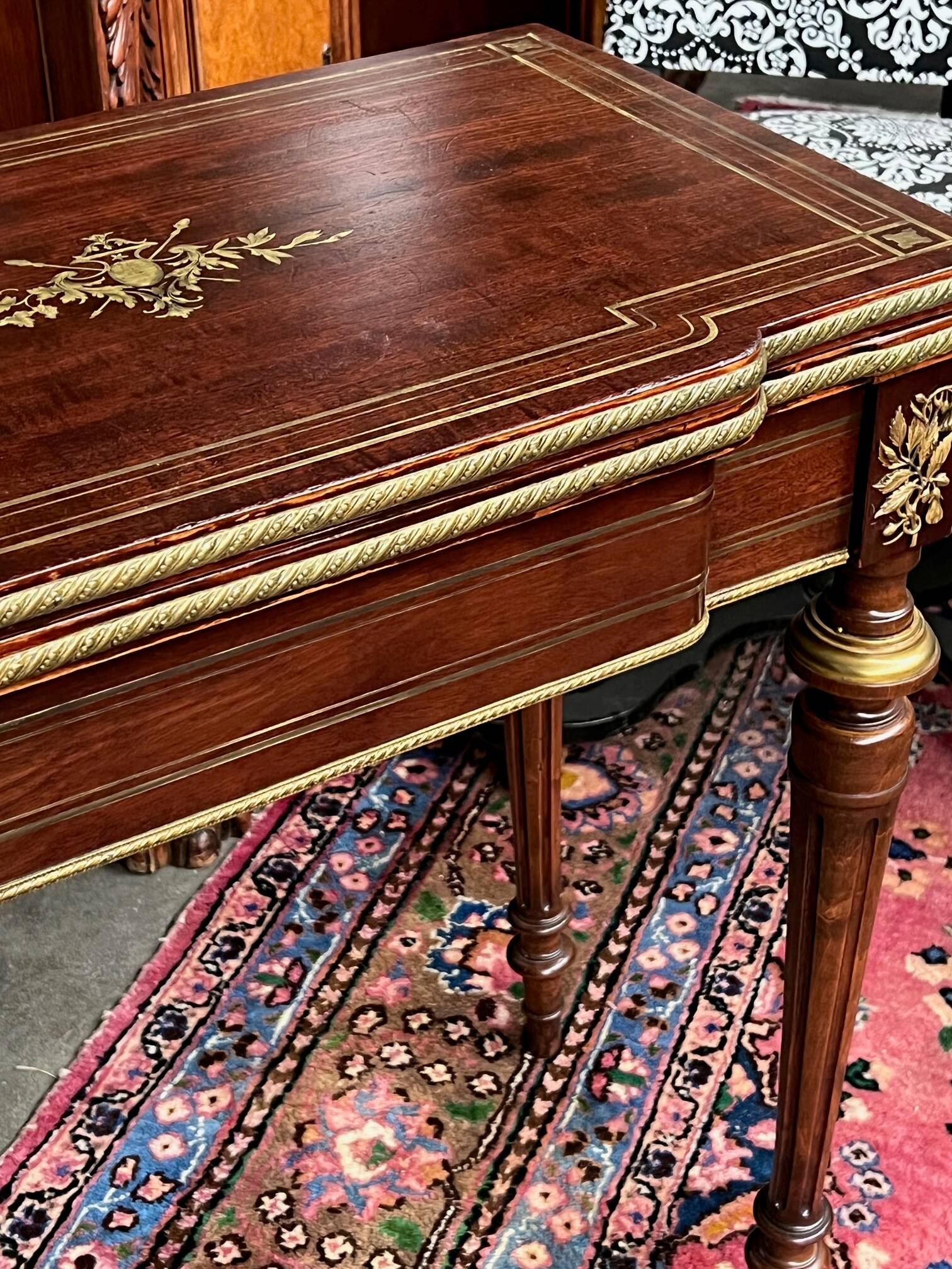 Console - Napoleon III style gaming table.