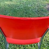 Série de 4 chaises vintage orange