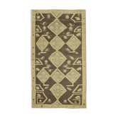 1950s hand-knotted wool turkish beige carpet 154 cm x 284 cm