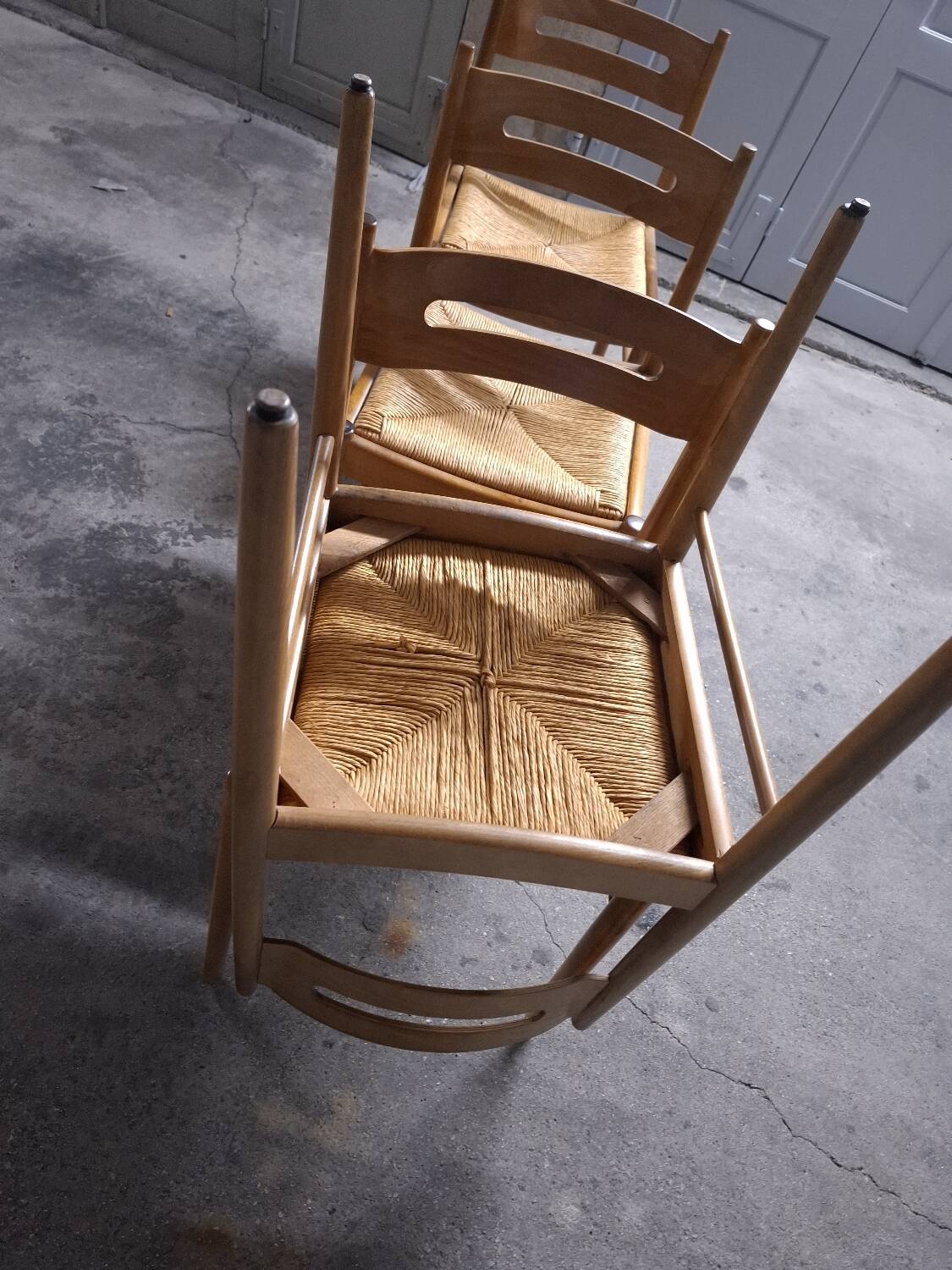 Set of 4 Dal Vera design chairs, Italy, 60s, 70s