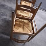 Set of 4 Dal Vera design chairs, Italy, 60s, 70s