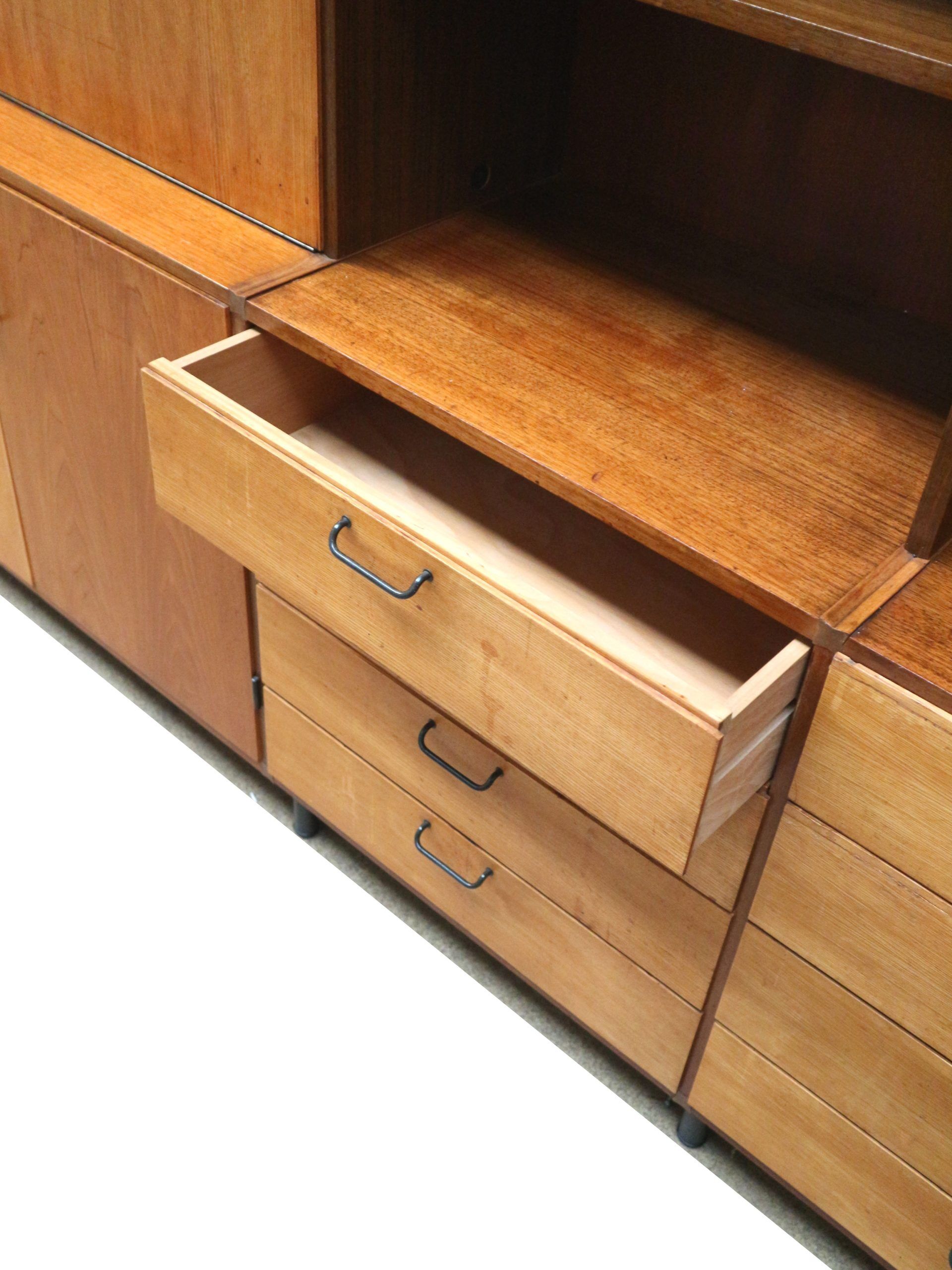 Large vintage wall unit from the 1960s with functional and timeless design