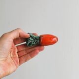 lot de porte couteaux en céramique carottes