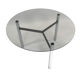 Minimalist vintage coffee table in chrome glass 1970