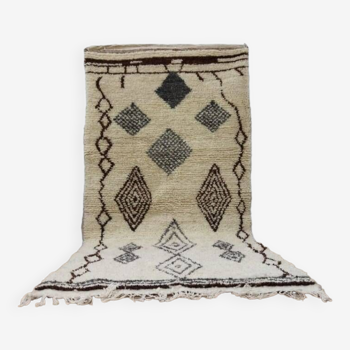Handmade wool Berber rug 172x87cm