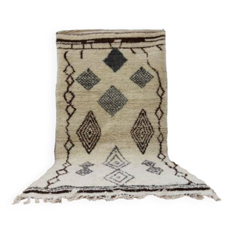 Handmade wool Berber rug 172x87cm