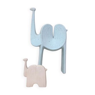 Italian ceramic camel duo, 1970
