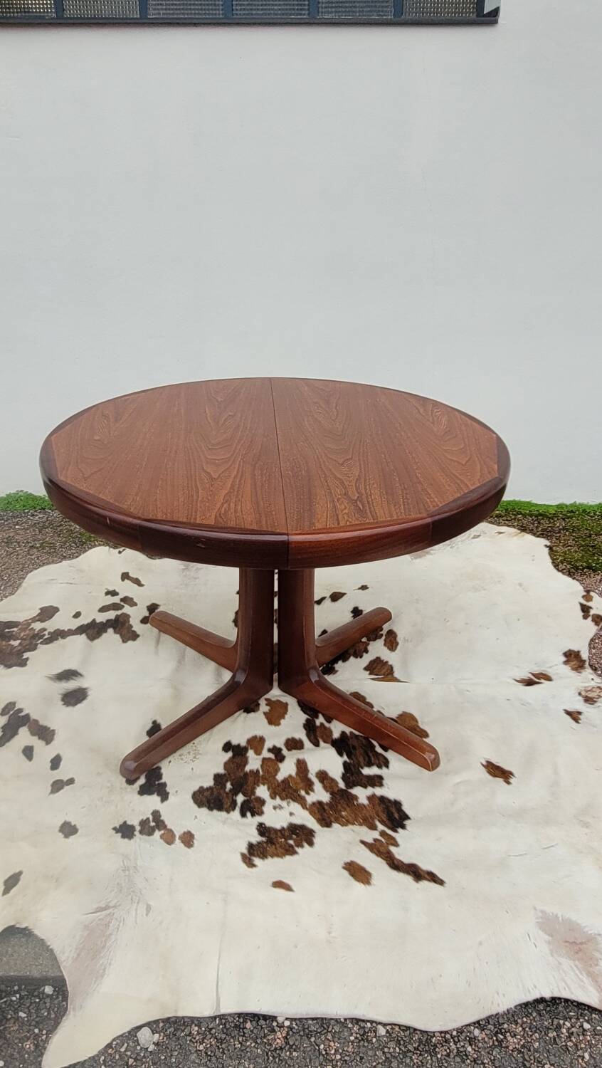 Vintage Scandinavian style table with 2 teak extensions, 1960s