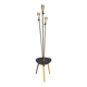 Black 3-light brass table lamp, 1950s