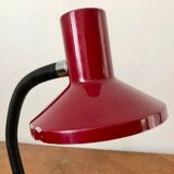 Burgundy red articulated desk lamp