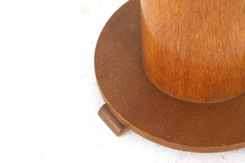 Art deco pedestal side table