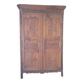 antique carved cabinet