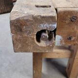 Solid oak carpenter's workbench
