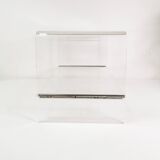 Modernist cabinet - plexiglass, Italy, 1970s