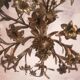 Late 19th century gilt bronze fleur-de-lis chandelier