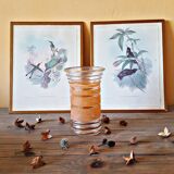 Vintage orange granite vase
