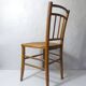 vintage wooden bistro chair with caning