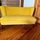 Mid-century Scandinavian modern velvet sofa, 1950s