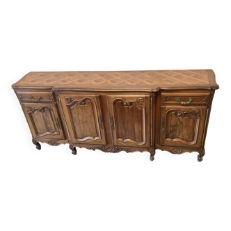 Louis XV style sideboard in walnut