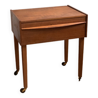 Teak sewing table