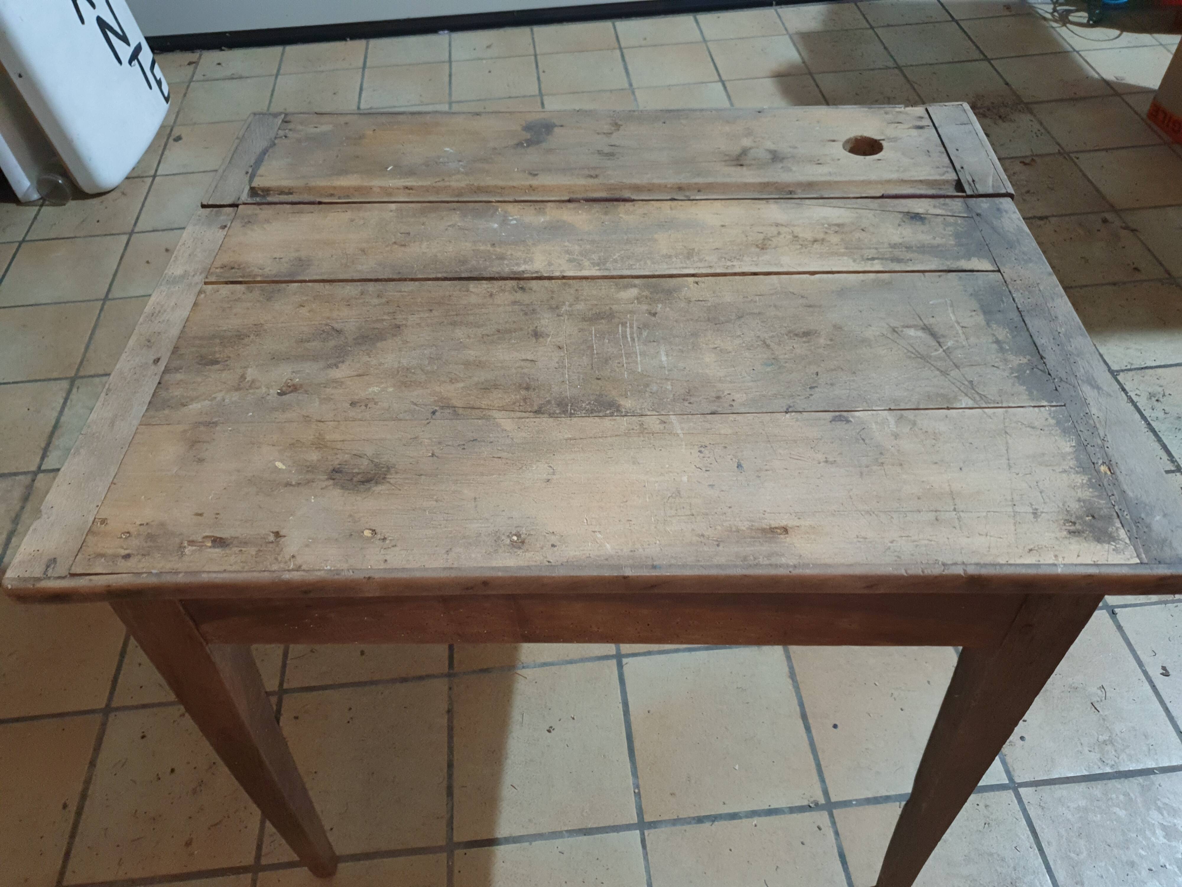 Old schoolboy's desk