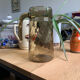 Vintage smoked brown glass decanter