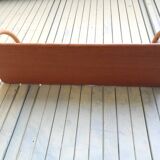 Vintage rattan shelf from the 60s