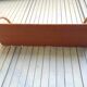 Vintage rattan shelf from the 60s